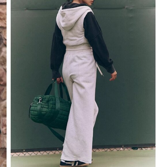 #188 NWOT Free People Making It Jumpsuit in Heather Grey - Picture 3 of 10